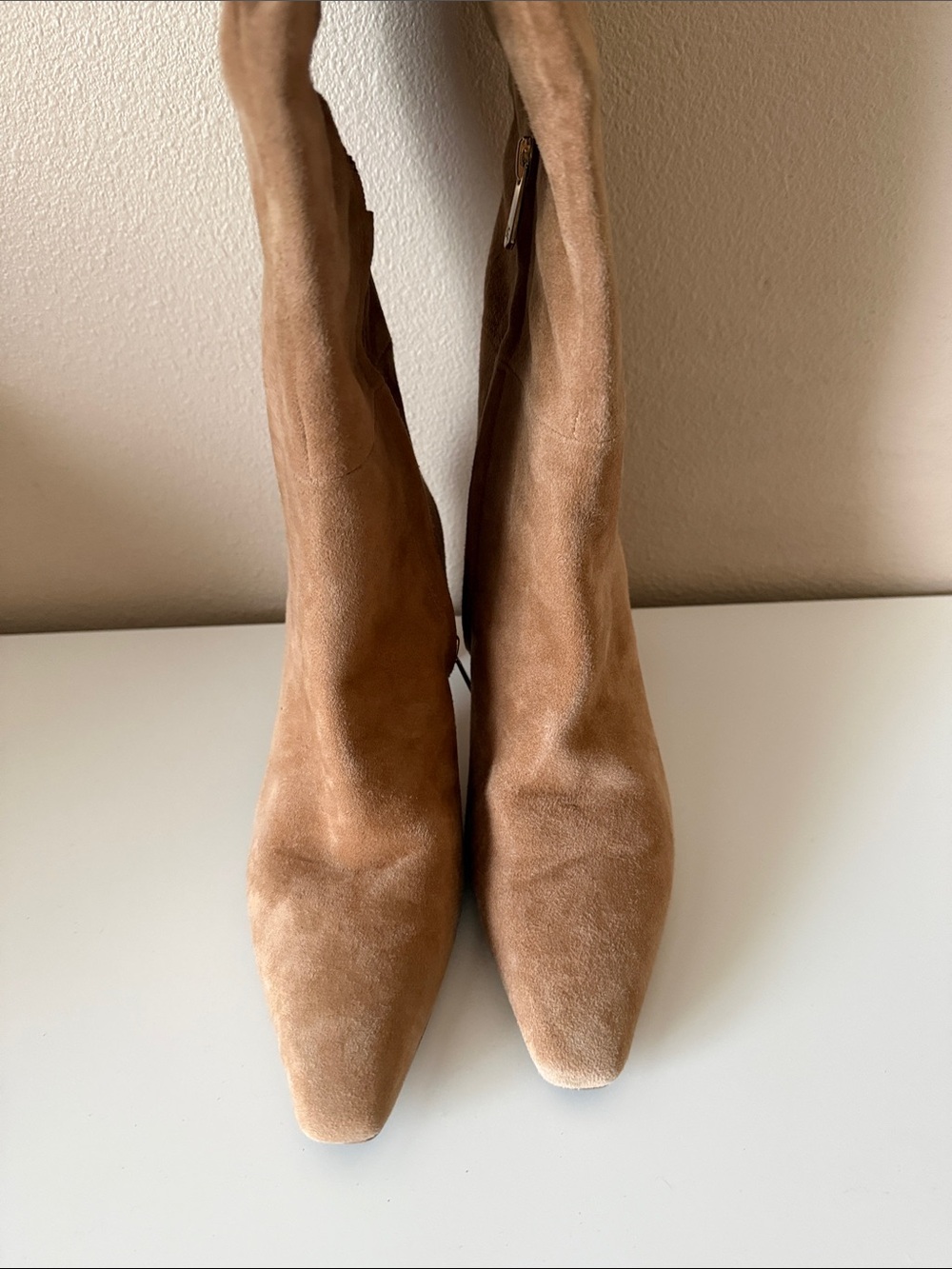 Sam Edelman Sylvia Tan Suede Knee High Boots 6.5 - Picture 3 of 7